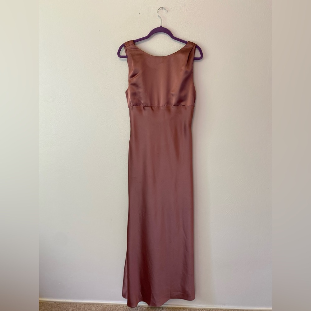 Jay Godfrey Rose Formal Gown. Cowl Back. - Picture 5 of 11